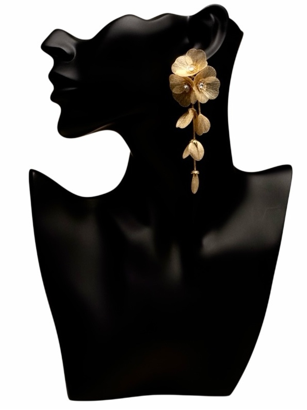 Flower Petal Statement Earrings